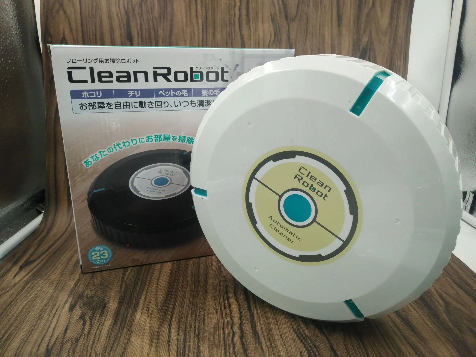 Black and white AC automatic robot vacuum cleaner for household floors