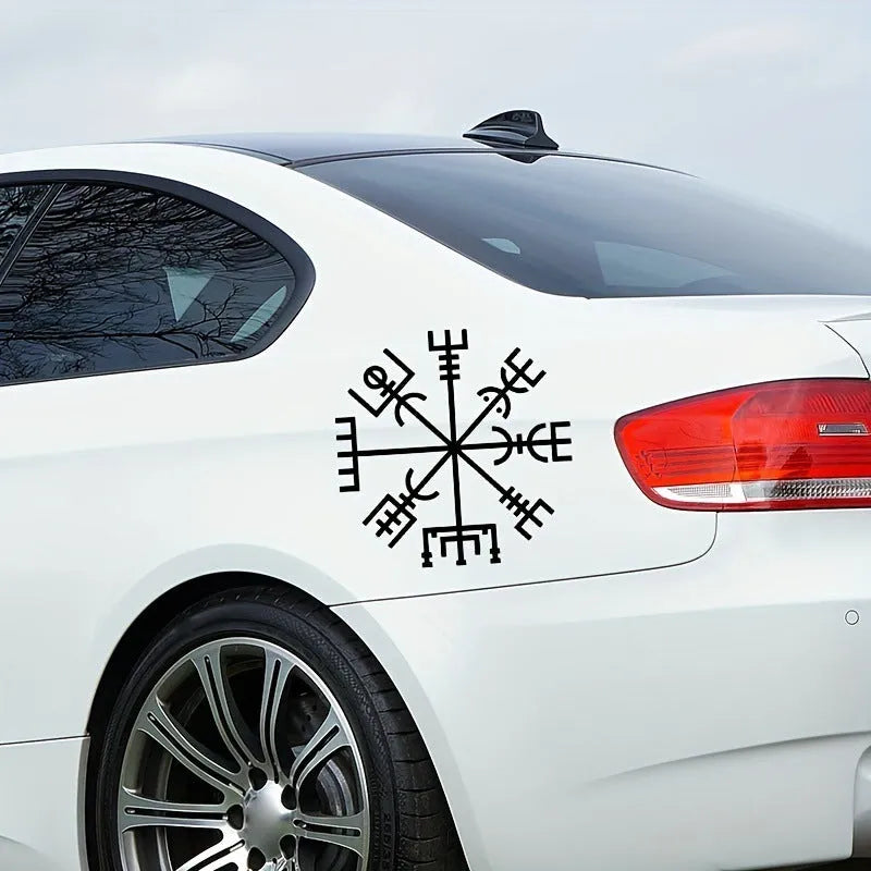 13x13cm square vegetarian no charm vinyl car sticker for glass application