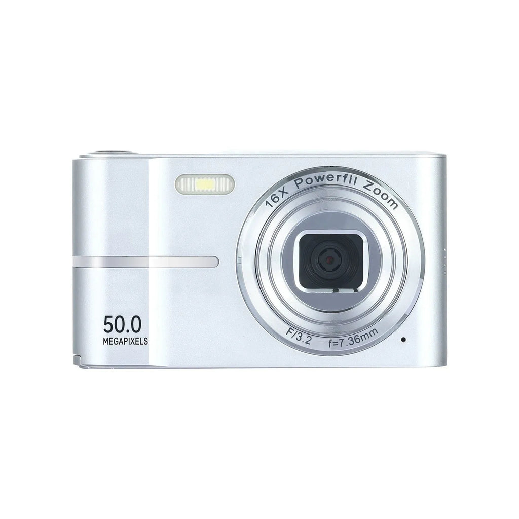HD 4K mini digital camera in black, green, pink, or white with 90.3mm compact dimensions
