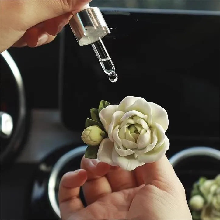 Jasmine car perfume solid air freshener with gypsum base and essential oil