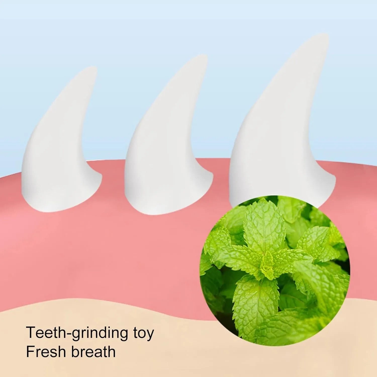 Blue carrot-shaped catnip ball with self-adhesive sticker for wall mounting and cat dental cleaning