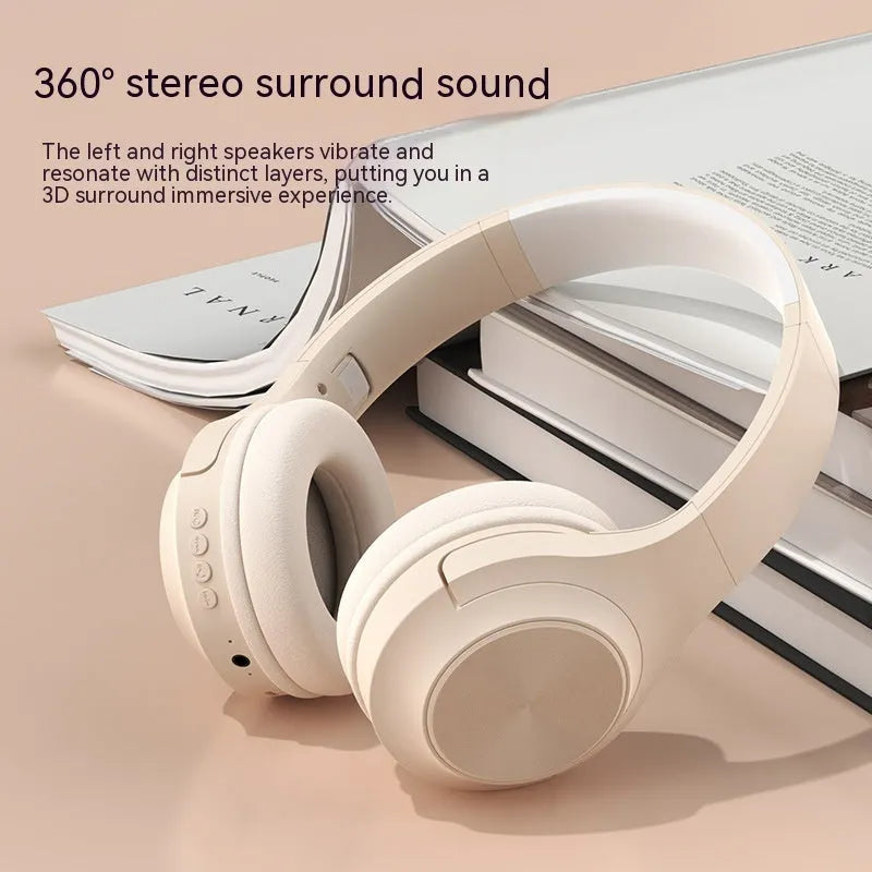 Creative design wireless Bluetooth headset in ivory white, chalk black, or youth green colours