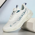 Casual breathable mesh shoes with rubber sole in sky blue, black gold or white colours