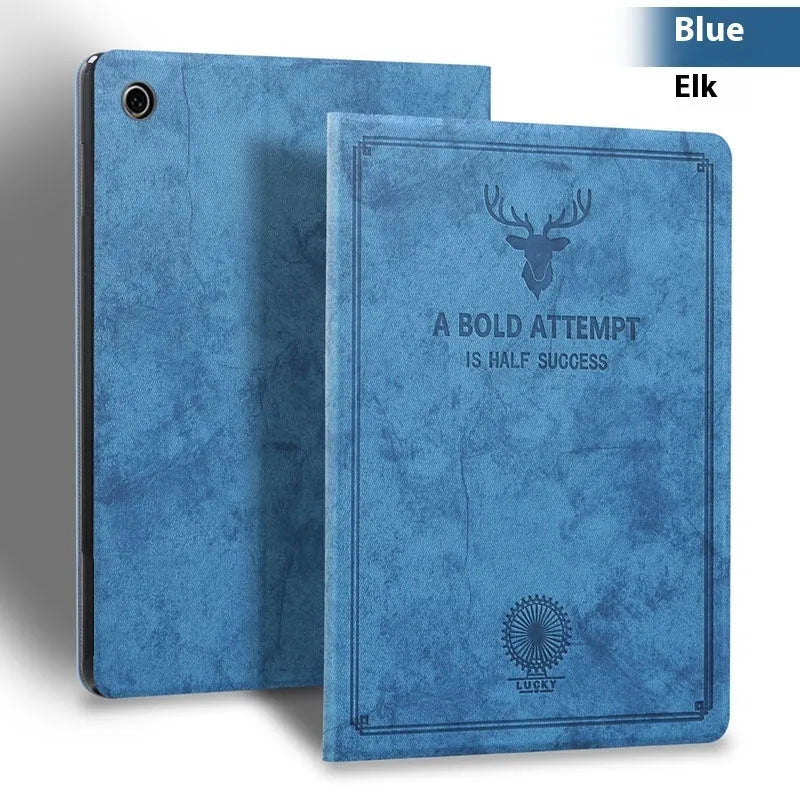 TPU leather clamshell protective case for iPad in elk colour options.
