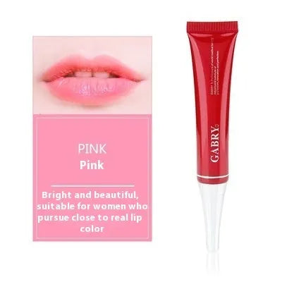 Vermilion lip gloss cosmetic product showing five colour shades in waterproof long-lasting formula