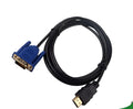 1.8 metre HDMI to VGA adapter cable with injection moulded connectors for computer to projector connection