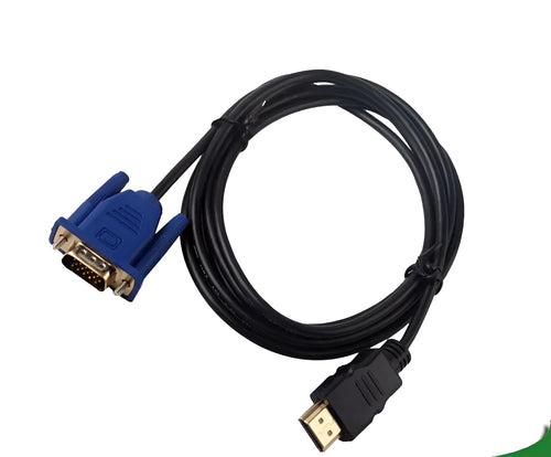 1.8 metre HDMI to VGA adapter cable with injection moulded connectors for computer to projector connection