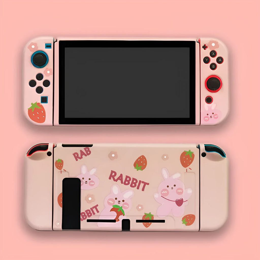 Nintendo Switch silicone protective shell in colourful Sakura Girl design