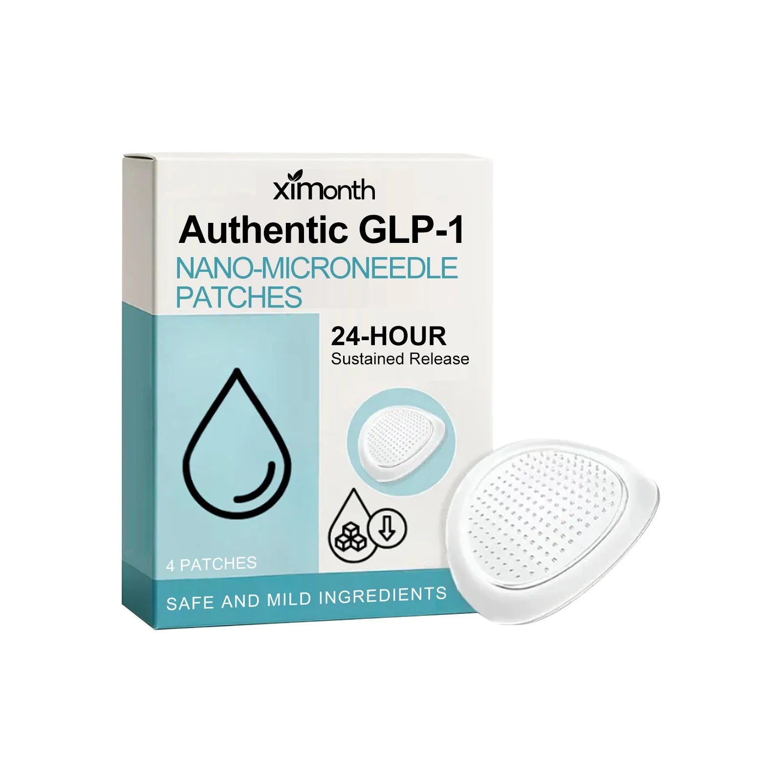 Four body firming microneedle patches with adhesive backing for targeted skincare application