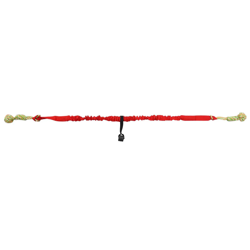 Cotton thread dog tug of war rope toy in black, grey, or red for large breed chewing and play