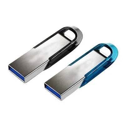 Black waterproof USB flash drive for car audio, showing compact size and rotatable design.