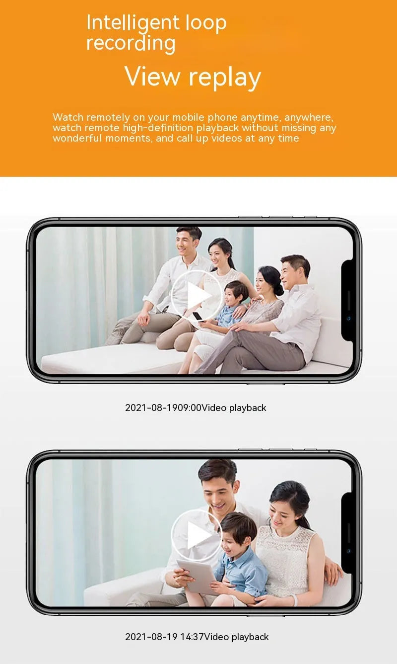 Wireless wifi security bulb camera with plastic and metal construction for indoor and outdoor 1080p monitoring.