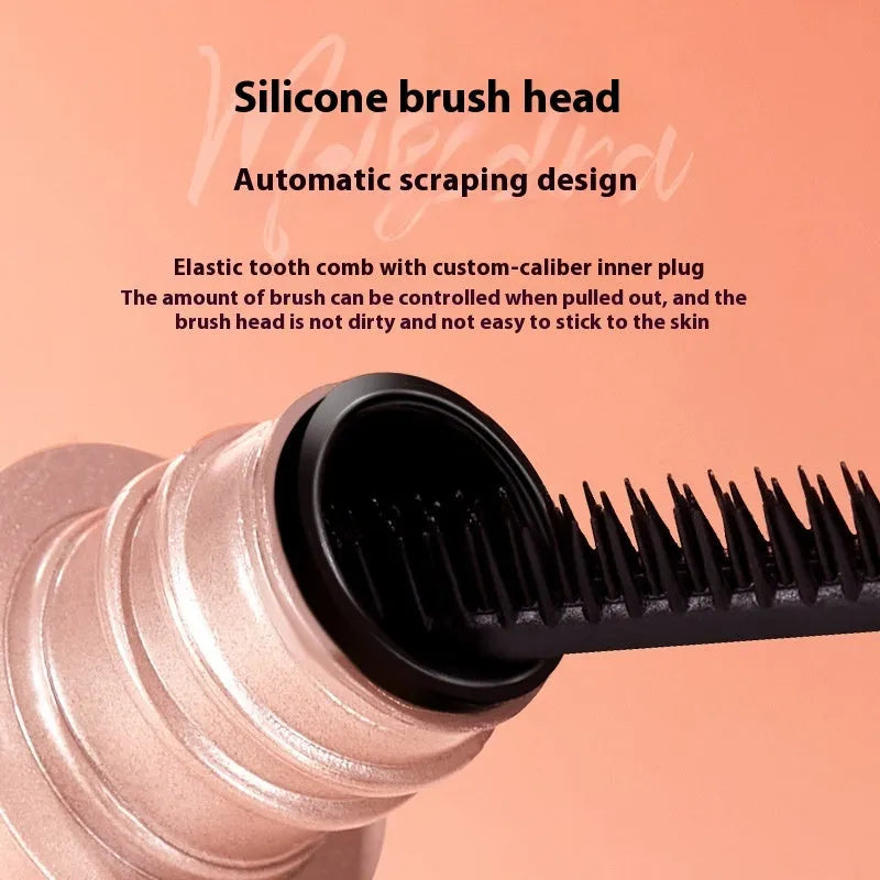 Black women's natural curly long makeup mascara with dimensions 14cm height