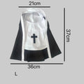 Black and white nun costume for small or medium dog with cloak design