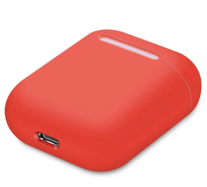 Silicone protective case for Apple AirPods charging box in split design with multiple colour options