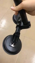 Black off-road car sucker base for windscreen flagpole mounting with round suction cup