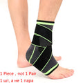 Compression sports ankle support in free size, black colour, for athletic use