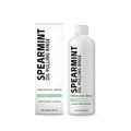100ml bottle of spearmint oil pulling mouthwash rinse with natural extracts