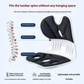 Japanese style grey waist support seat cushion with lumbar pillow on chair