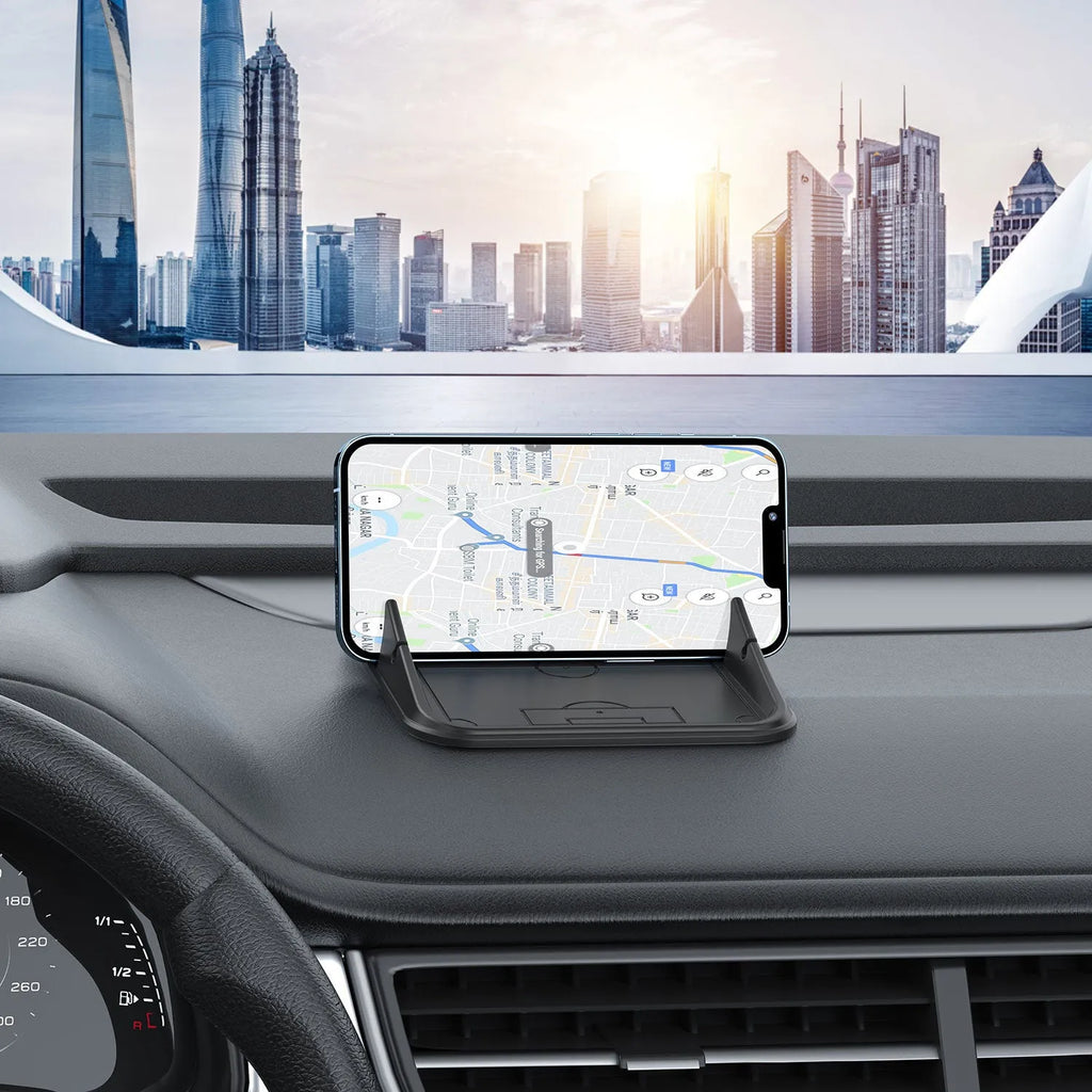 Silicone automobile phone holder in Peak-X5 colour for car and desktop mounting