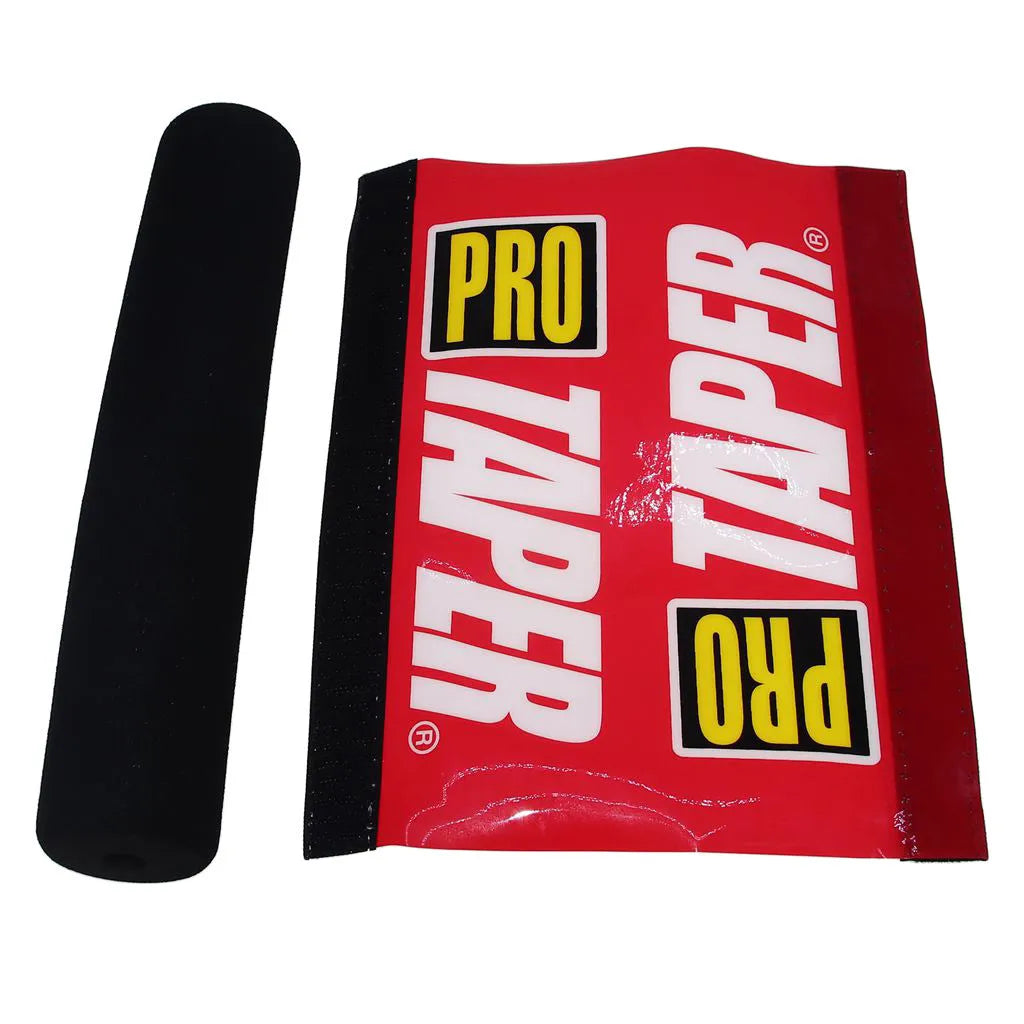 25cm universal motorcycle chest protector cover in black, blue, and red colour options.