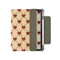 Black polyurethane magnetic case for iPad Air 5/Air 4 with a double-sided suction clip attached to a fridge.