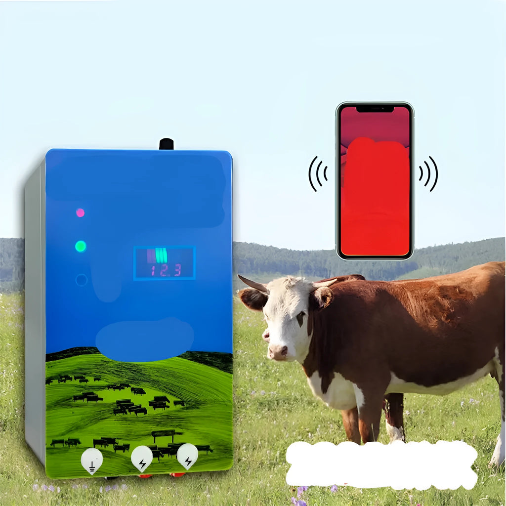 Pasture electric fence system with electronic alarm host for livestock control and monitoring