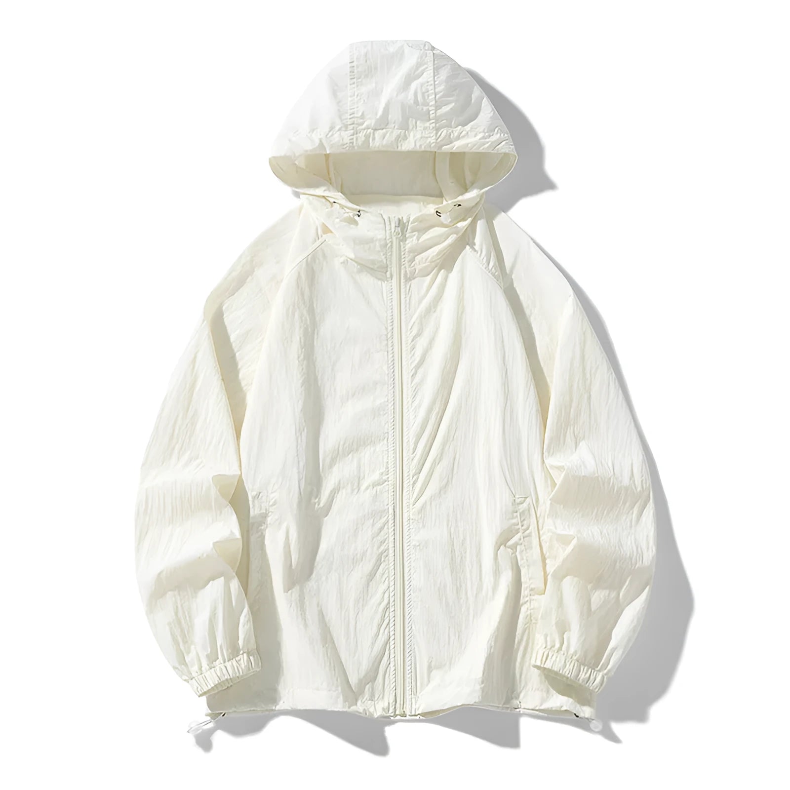 Loose fit nylon outdoor sports jacket available in multiple colours with sun-protective properties