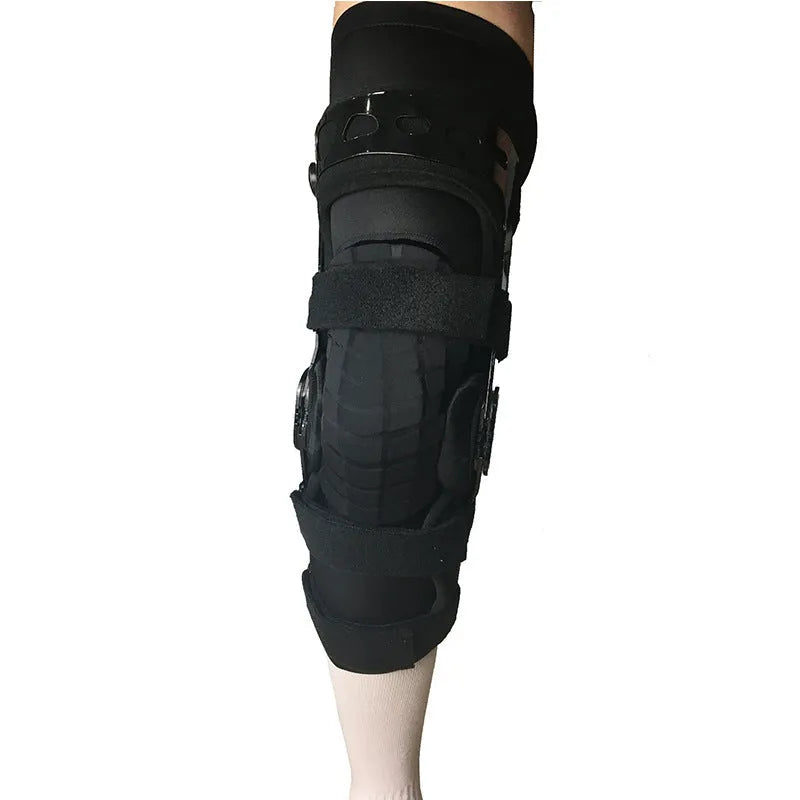 Black anterior ligament knee support sleeve shown in multiple sizes for left and right legs.