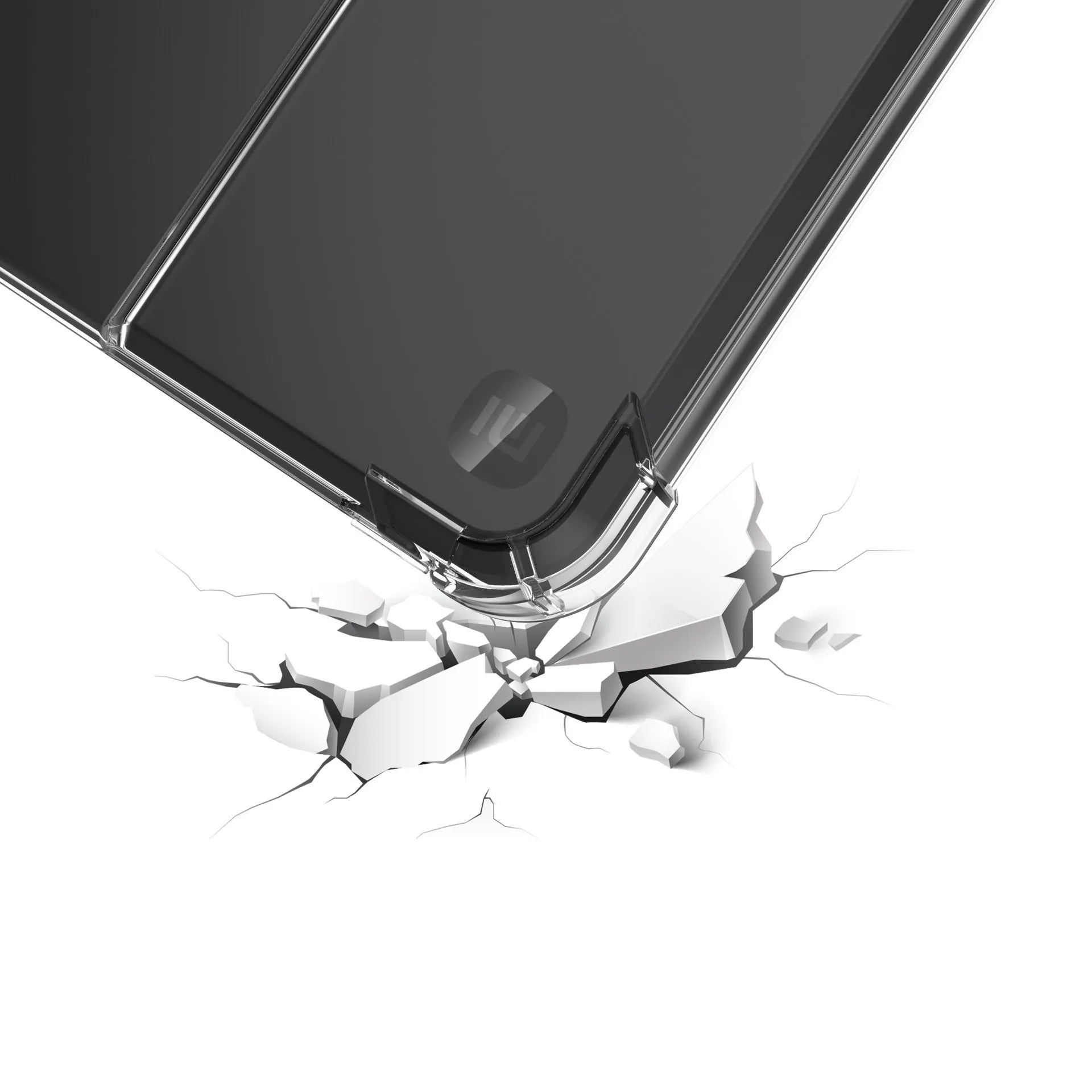 Transparent airbag protective phone case for 7-inch e-readers with shockproof TPU construction