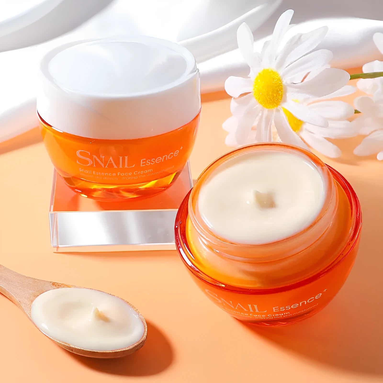 Lacco Snail Essence Cream 50g jar, facial moisturising lotion for general skin types