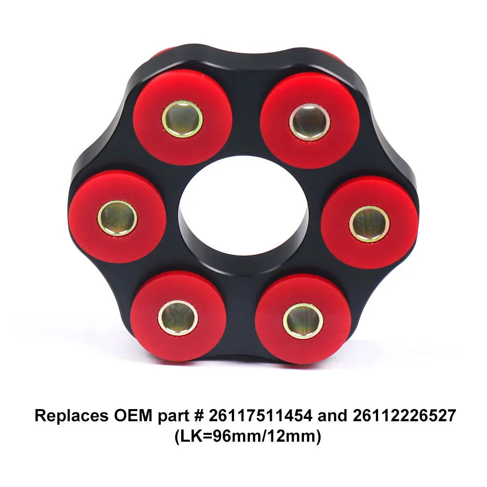 Red polyurethane aluminium drive shaft bracket for BMW E28, E46, E36, E30 M3