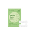 Two rectangular collagen and hyaluronic acid facial patches for skin firming care