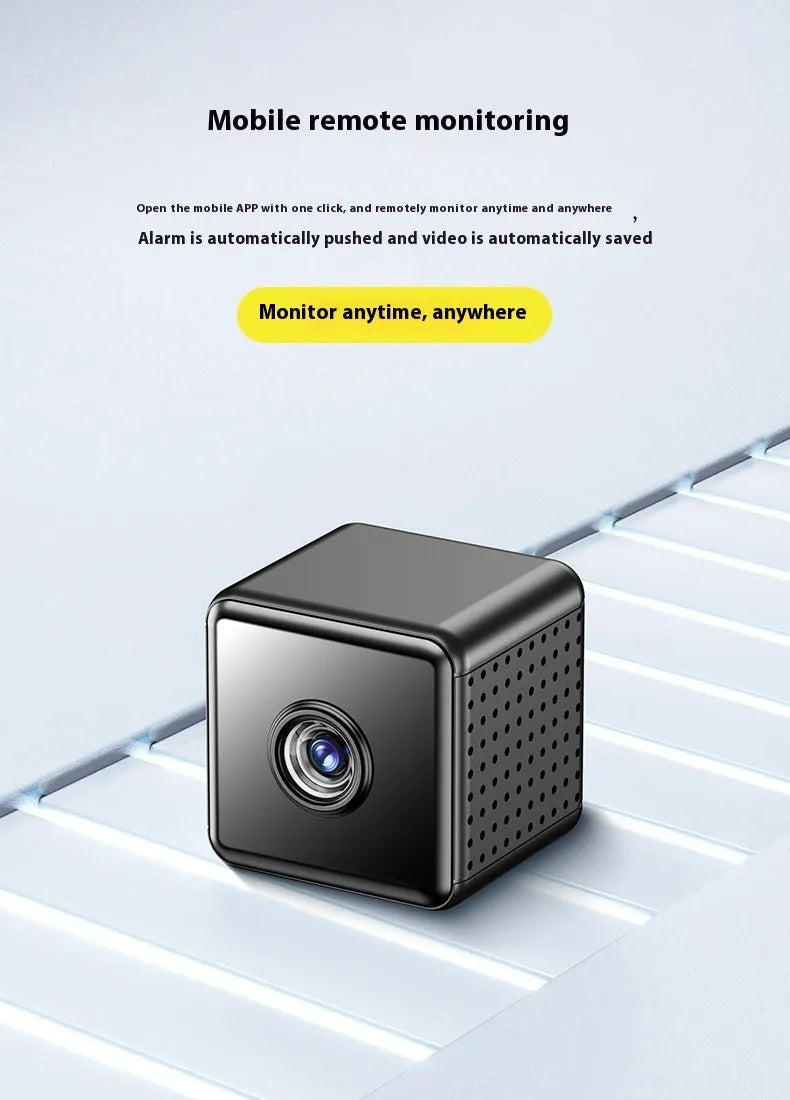 Wireless indoor security camera in X9 colour with built-in lithium battery on bracket
