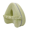Love heart-shaped dark blue memory foam leg pillow for adult knee support
