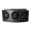 Black and white USB-powered car ventilation fan with 1.5m cable for vehicle odour reduction
