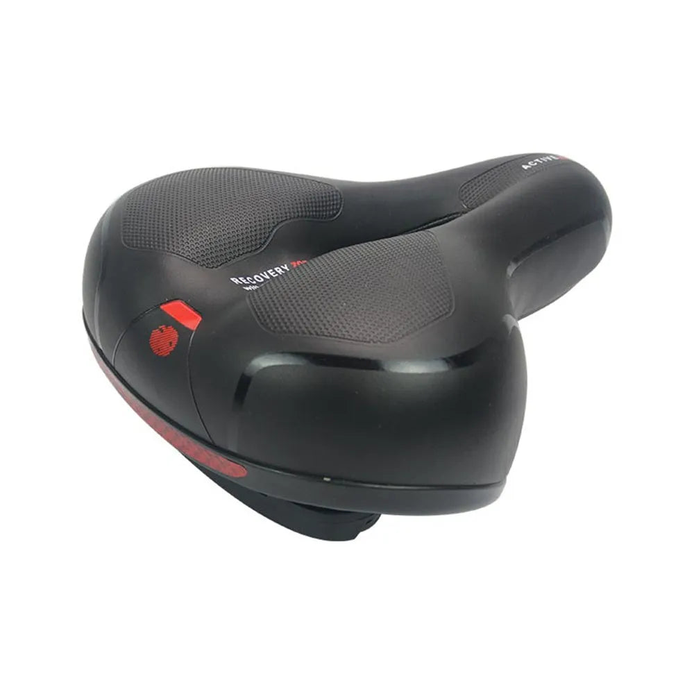 Bicycle saddle cushion with silicone padding and waterproof cover for cycling comfort