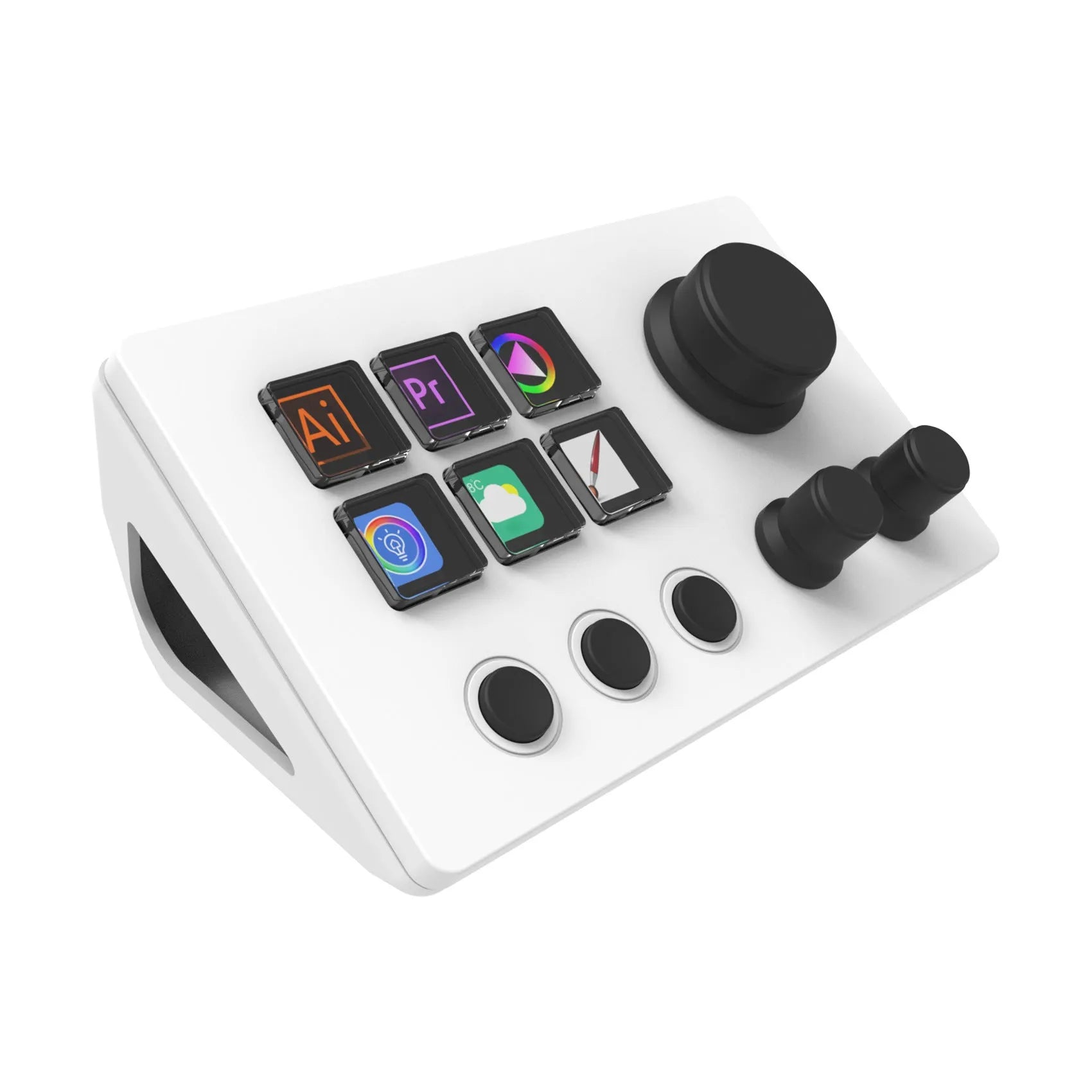 Visual Keyboard N3 silicone keypad with USB cable in black or white colour options