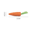 Cat toys set with carrot-shaped paper toys, ringing stones, dental sticks, and interactive elements in two size options