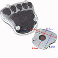Motorcycle brake pedal skid plate metal replacement part for scooter maintenance