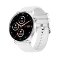 Bluetooth smart watch with 1.3 inch screen showing heart rate monitoring display on wrist