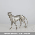 Resin leopard ornament in American Leopard design - small size, large size, and walking posture options