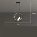 Tall modern minimalist magpie bird design chandelier in zinc alloy and acrylic