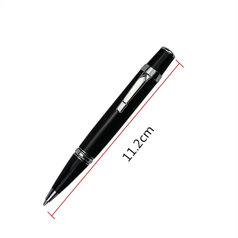 Black Baozhu full metal pocket pen with 0.7mm refill and two spare refills