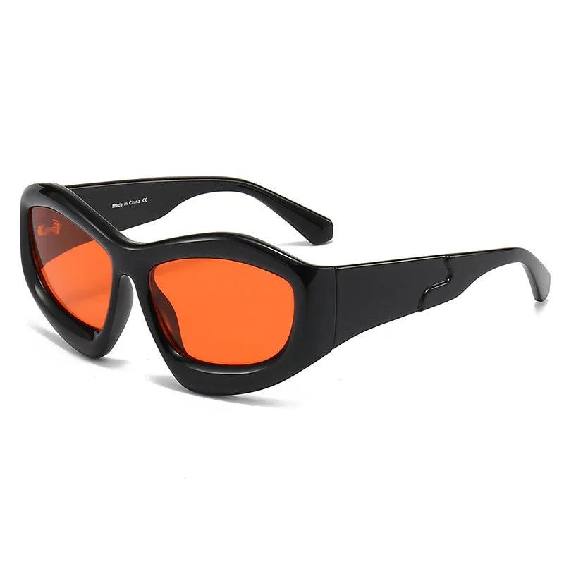 Concave shape bubble lens sunglasses for outdoor riding and cycling in multiple colour options