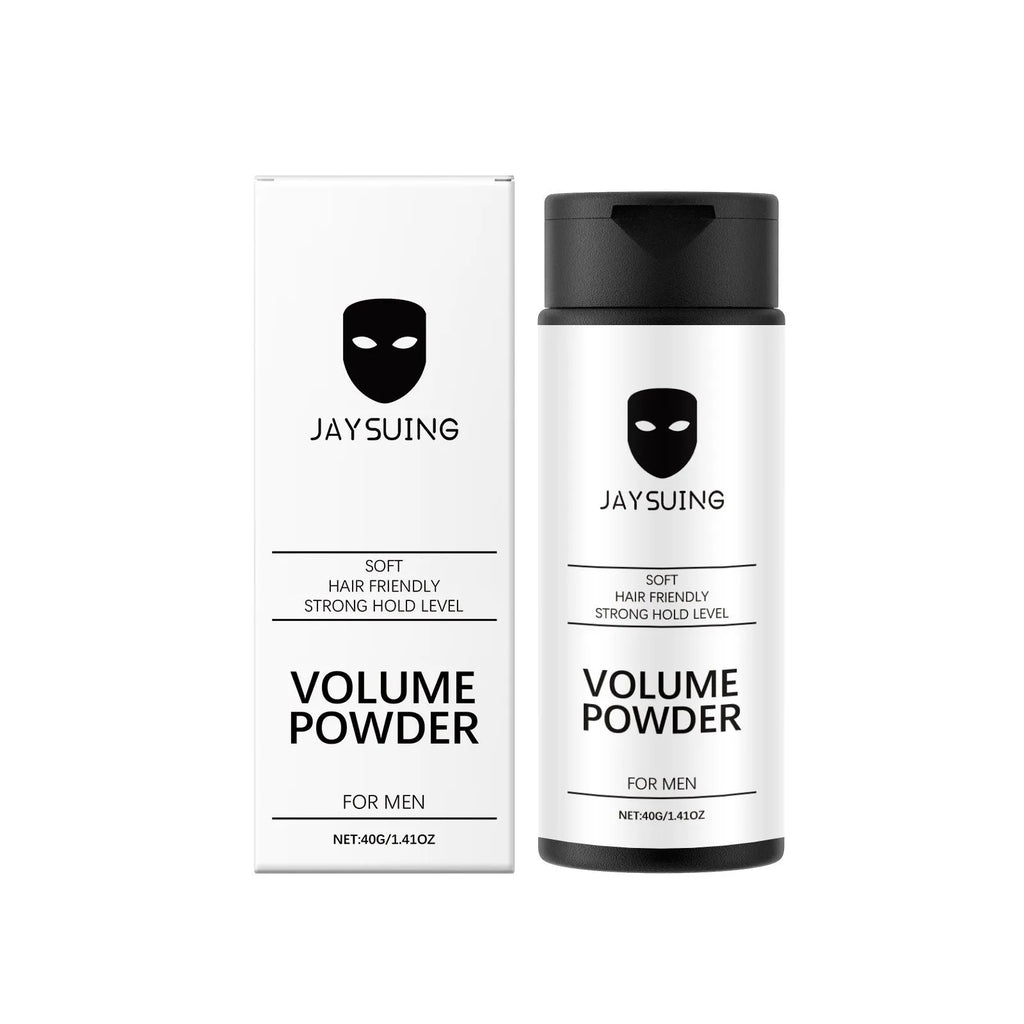 40g jar of hair shaping powder with modified corn starch formula for texture and volume