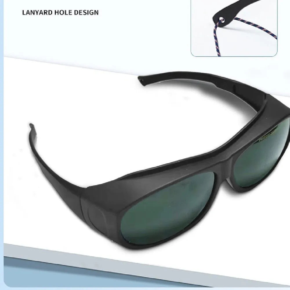 200-2000nm wavelength laser welding protection goggles with polycarbonate construction and protective cloth