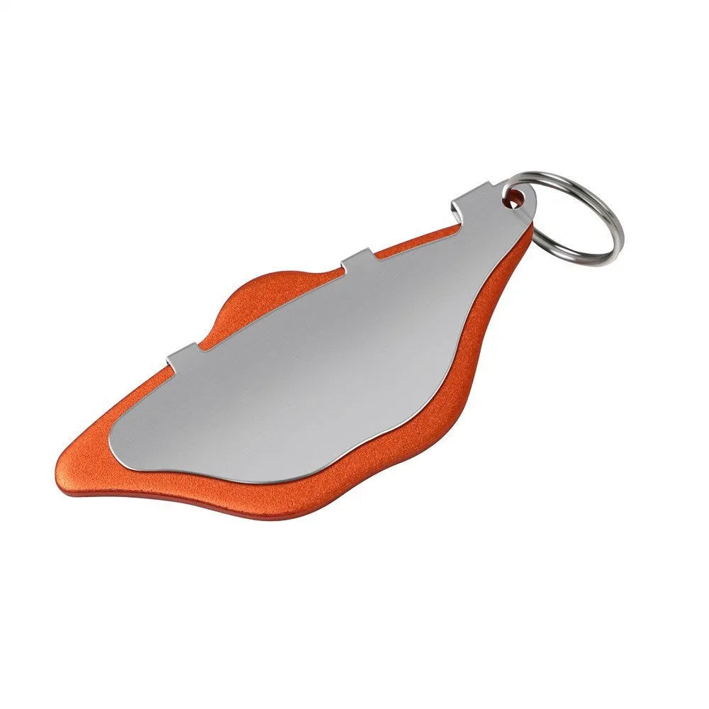 Mountain bike disc brake pads in black and orange colours with metal construction