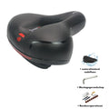 Bicycle saddle cushion with silicone padding and waterproof cover for cycling comfort