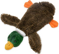 Wild duck design stuffless dog toy with squeakers for safe indoor chewing play